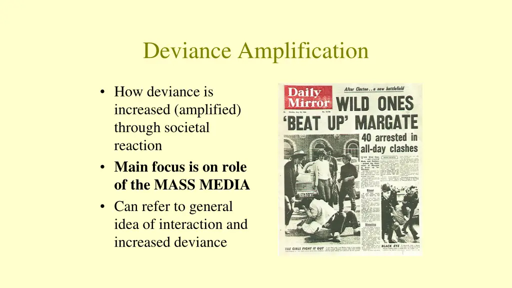 deviance amplification