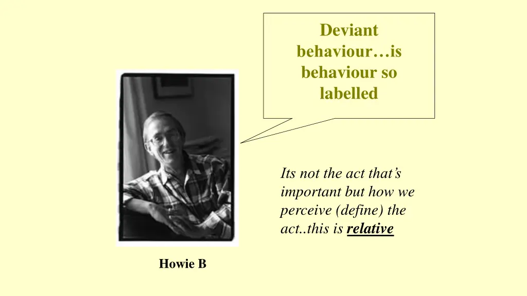 deviant behaviour is behaviour so labelled