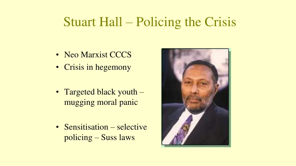 stuart hall policing the crisis