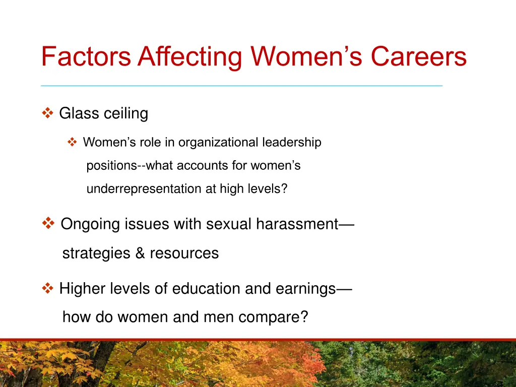 factors affecting women s careers