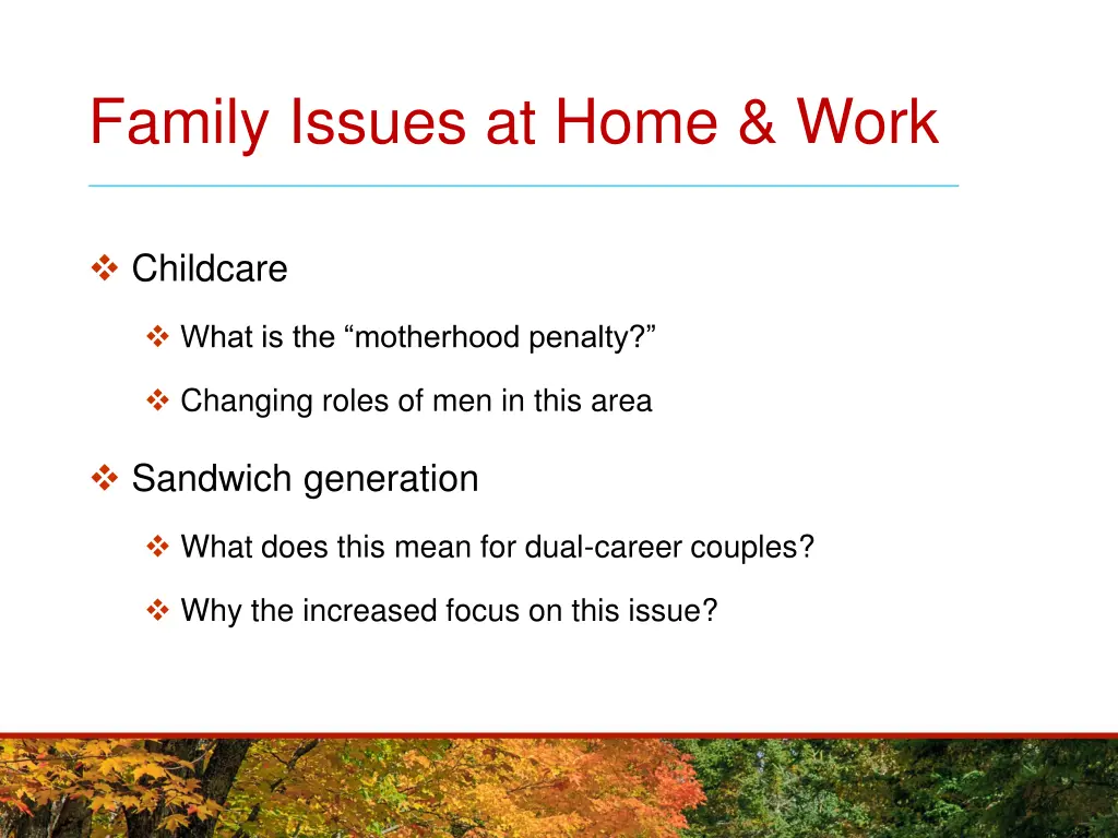 family issues at home work 1