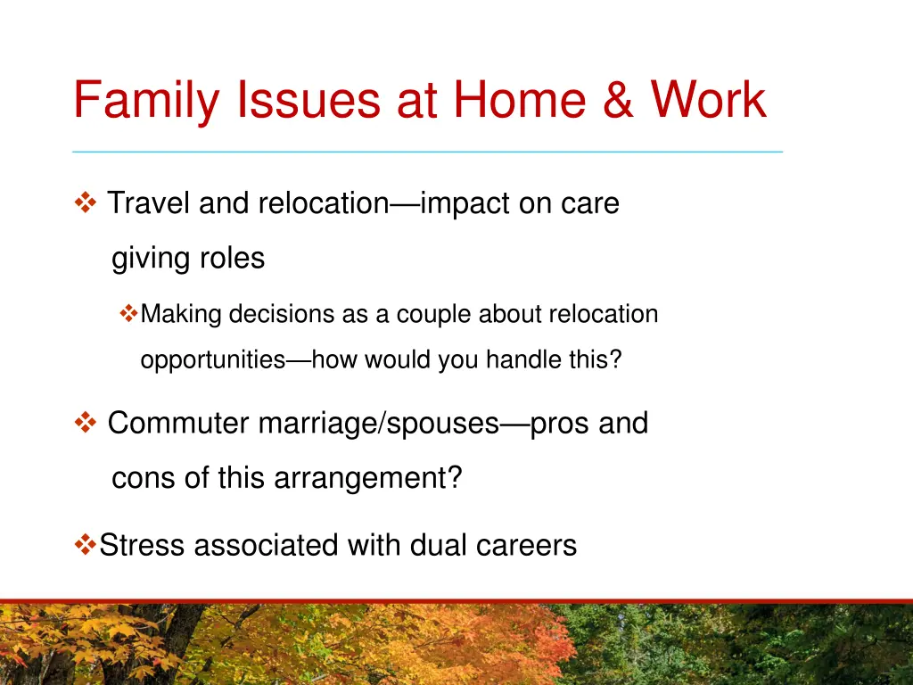 family issues at home work 2