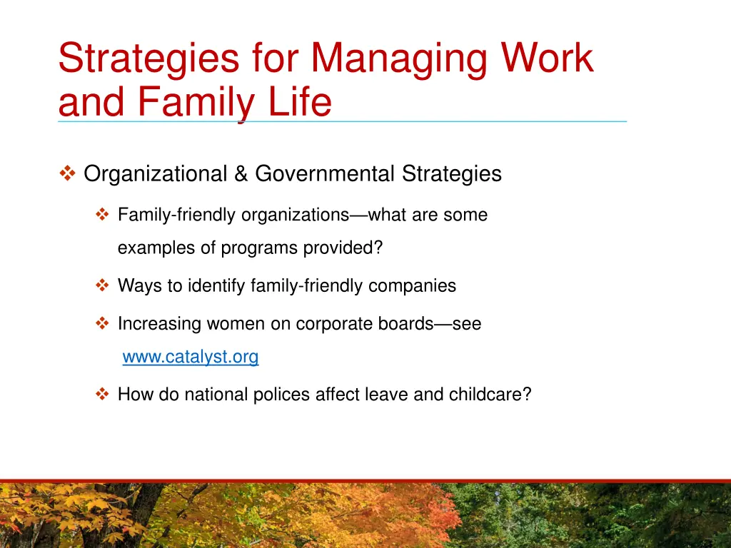 strategies for managing work and family life 1