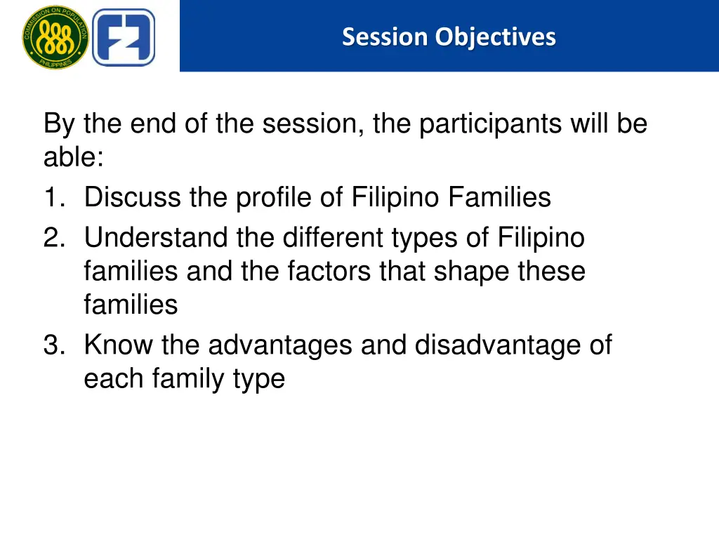 session objectives