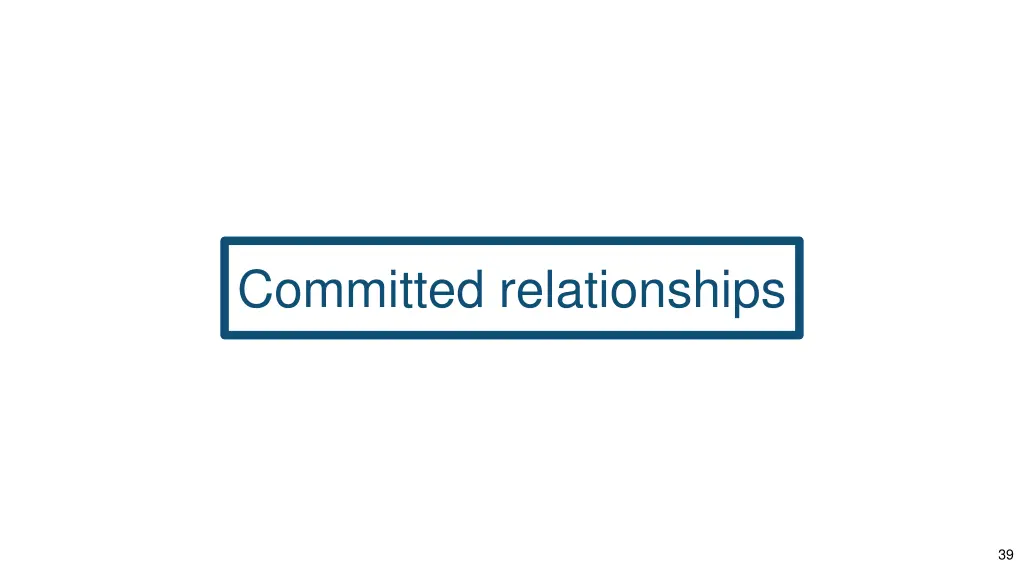 committed relationships