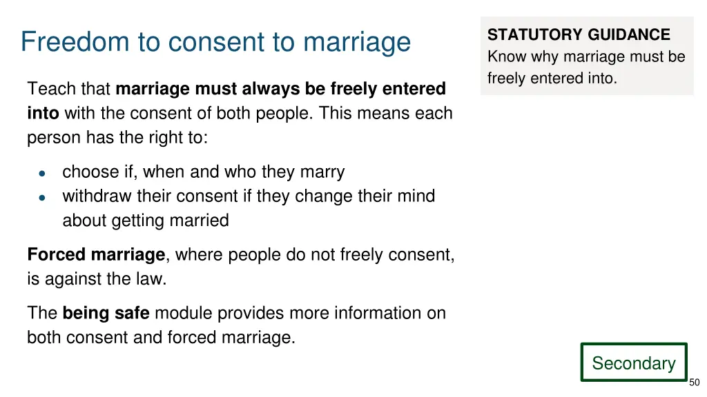 freedom to consent to marriage