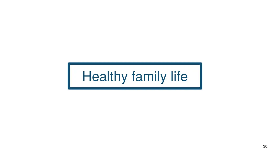 healthy family life