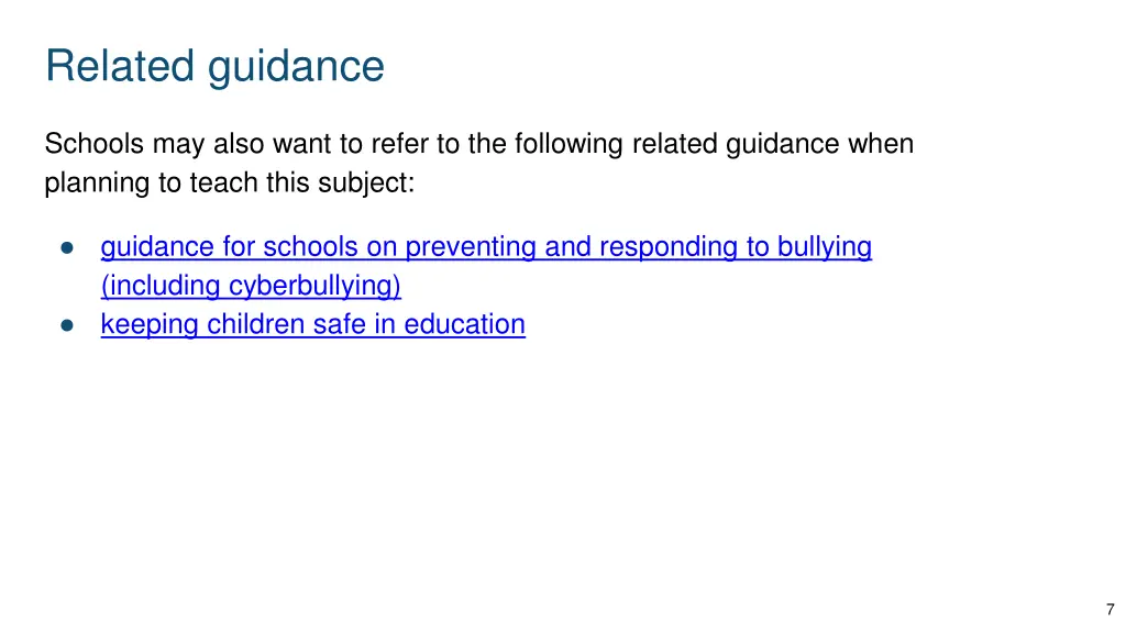 related guidance