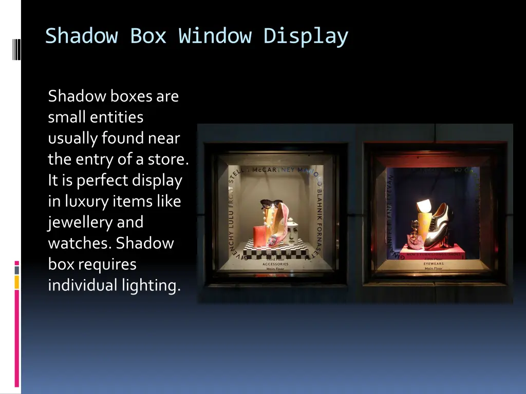 shadow box window display