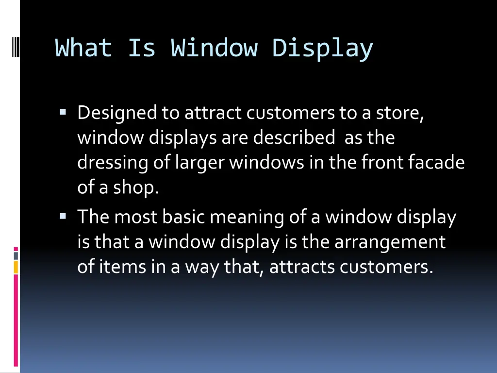 what is window display