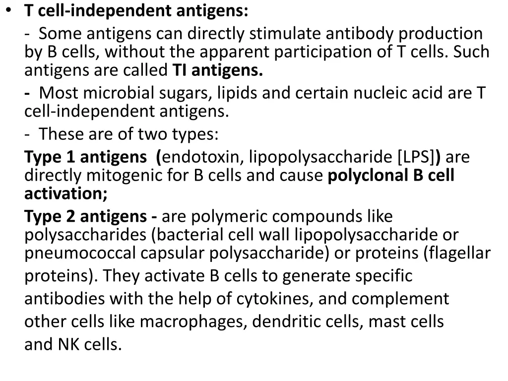 t cell independent antigens some antigens