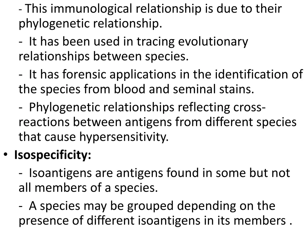 this immunological relationship is due to their