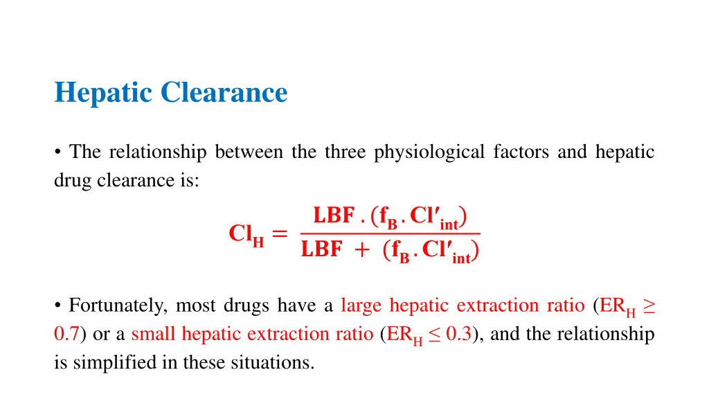 hepatic clearance 1