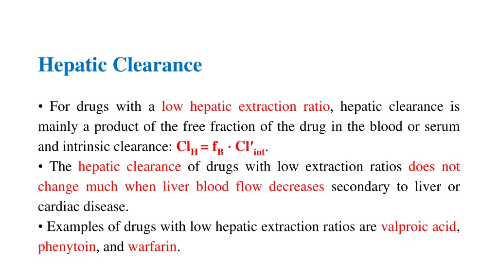 hepatic clearance 2