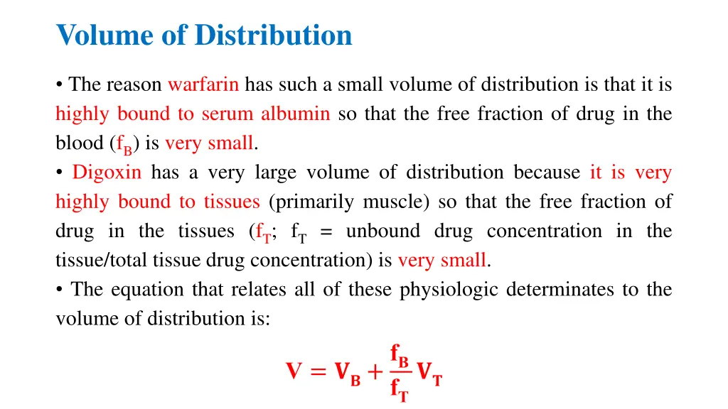 volume of distribution 5