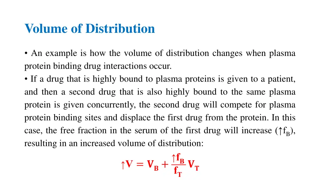 volume of distribution 6