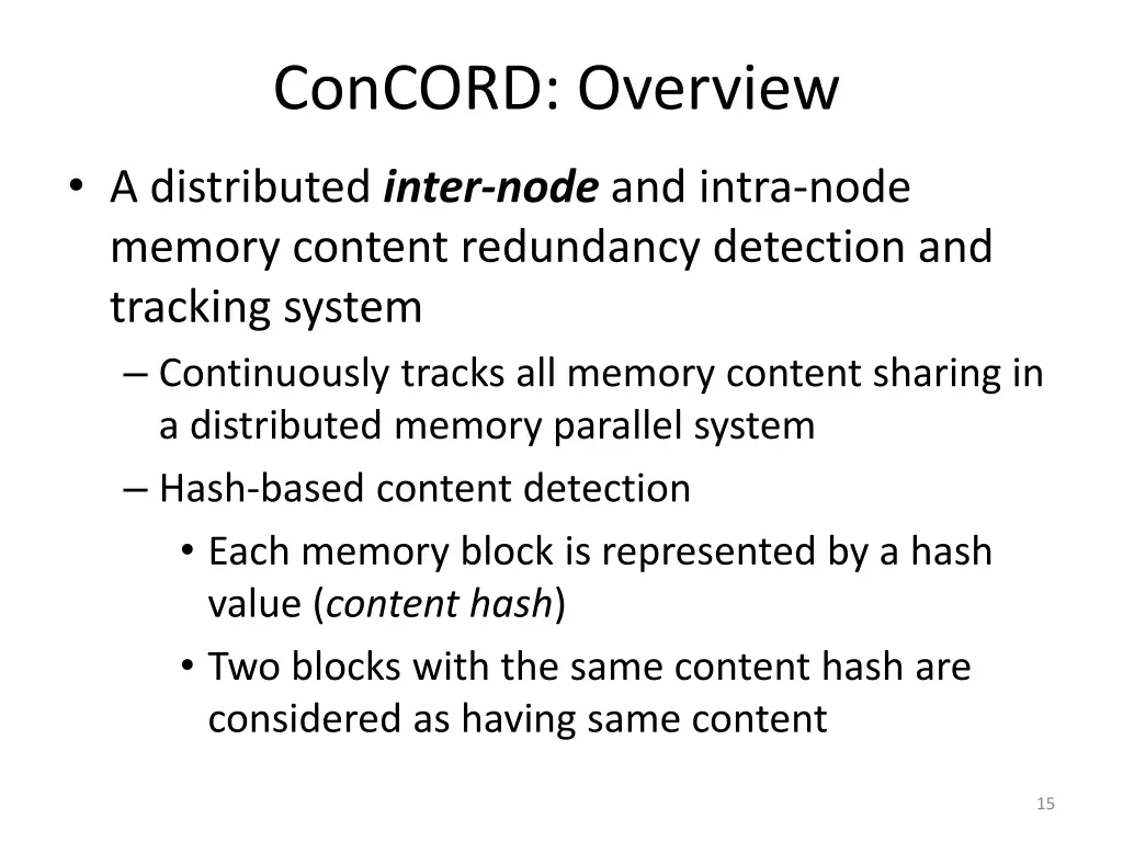 concord overview