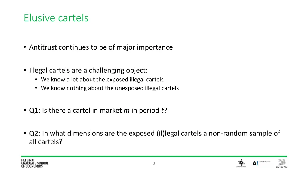 elusive cartels