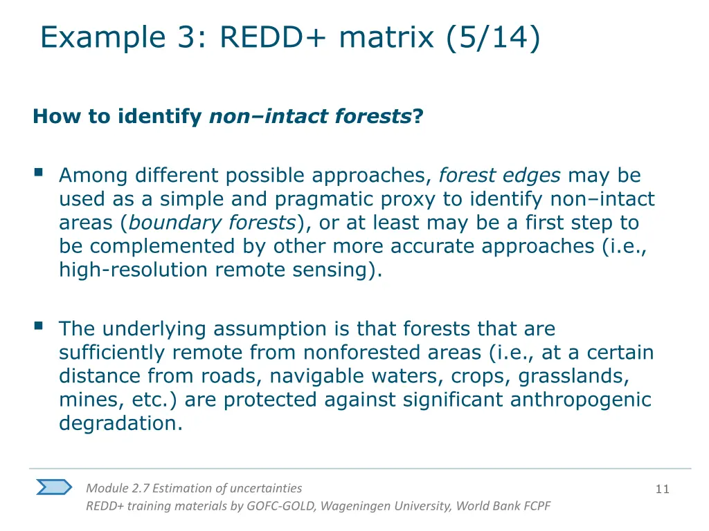 example 3 redd matrix 5 14