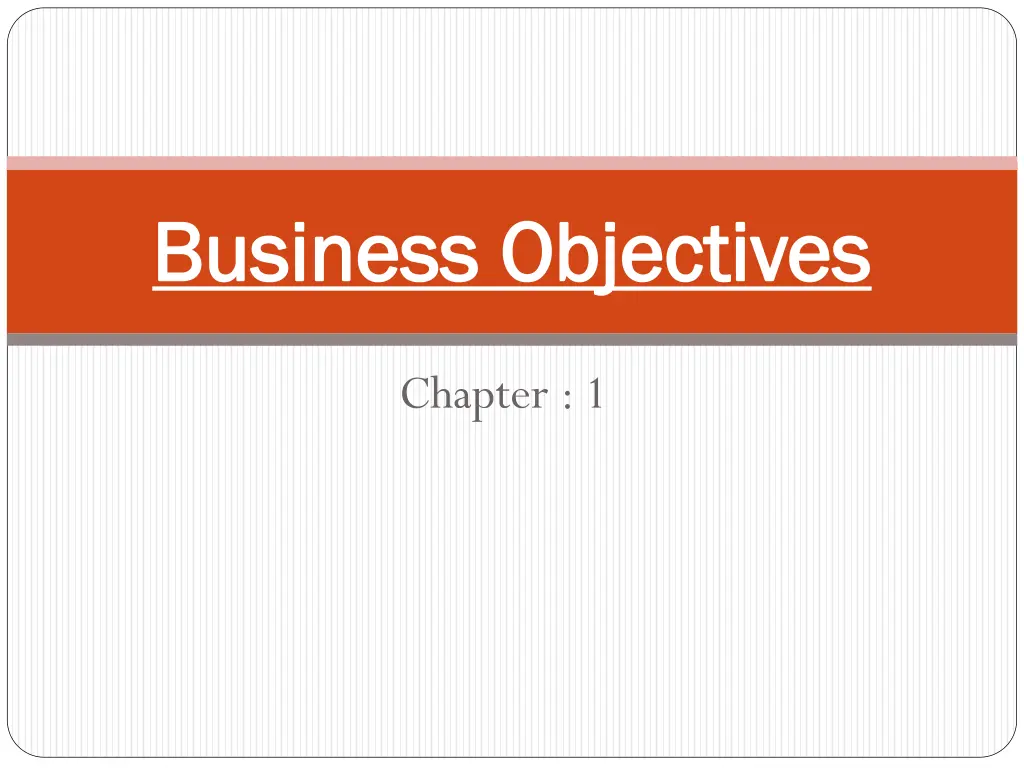 business objectives business objectives