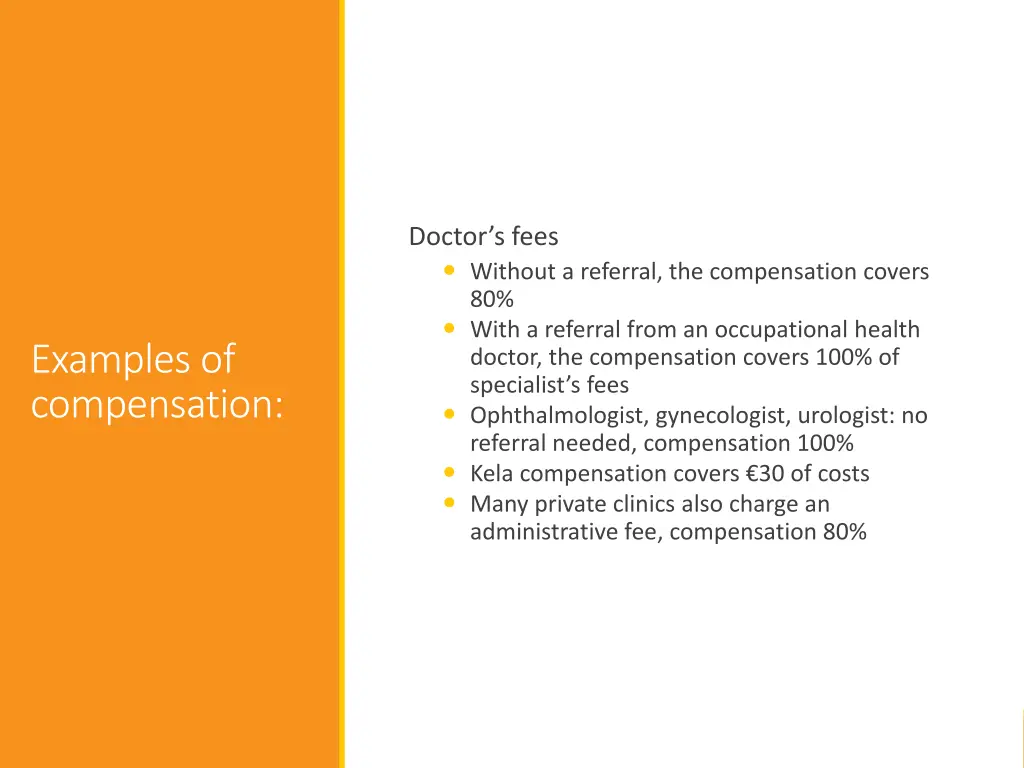 doctor s fees without a referral the compensation