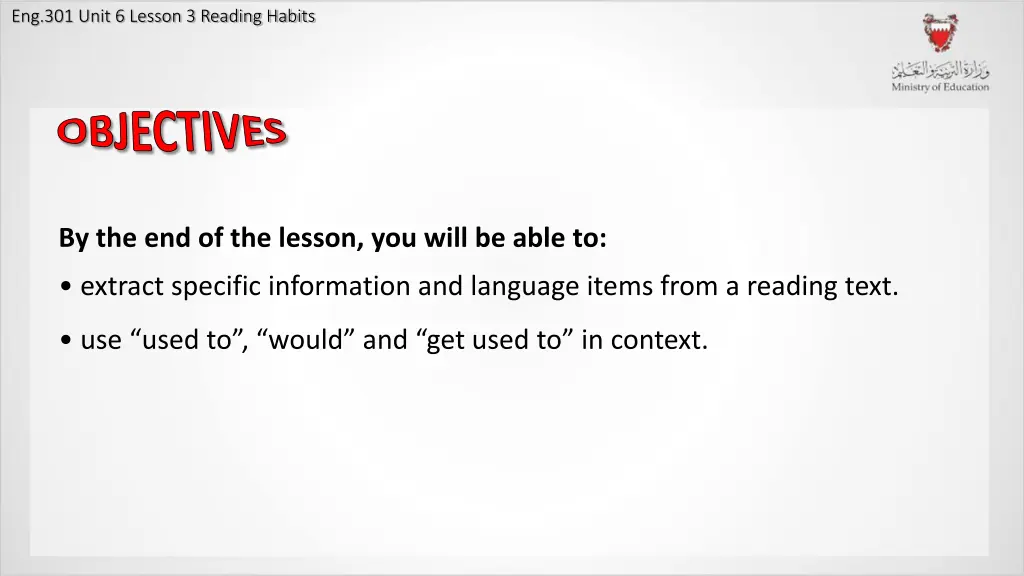 eng 301 unit 6 lesson 3 reading habits 1