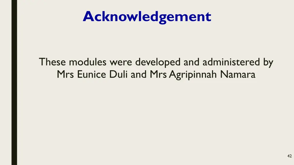 acknowledgement