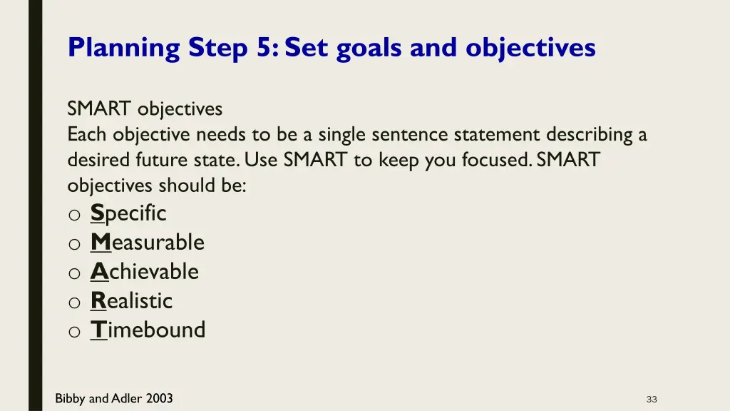 planning step 5 set goals and objectives 2