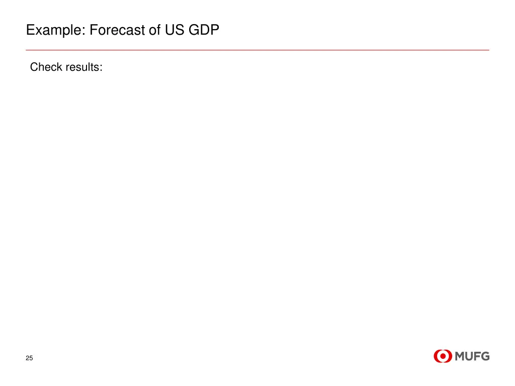 example forecast of us gdp 6