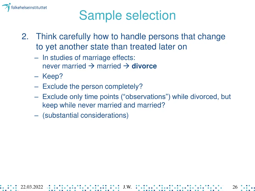 sample selection 1