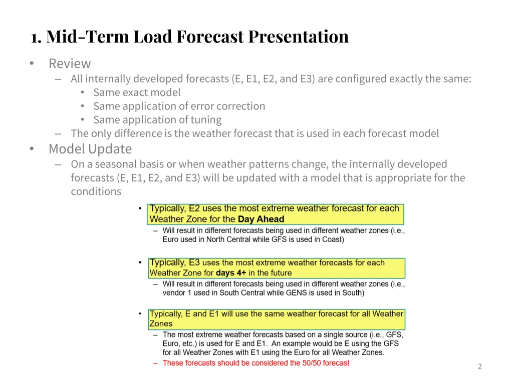 1 mid term load forecast presentation review