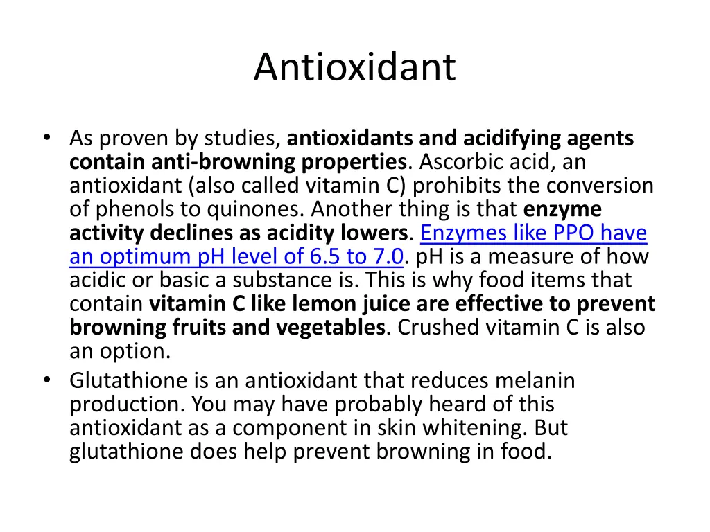 antioxidant