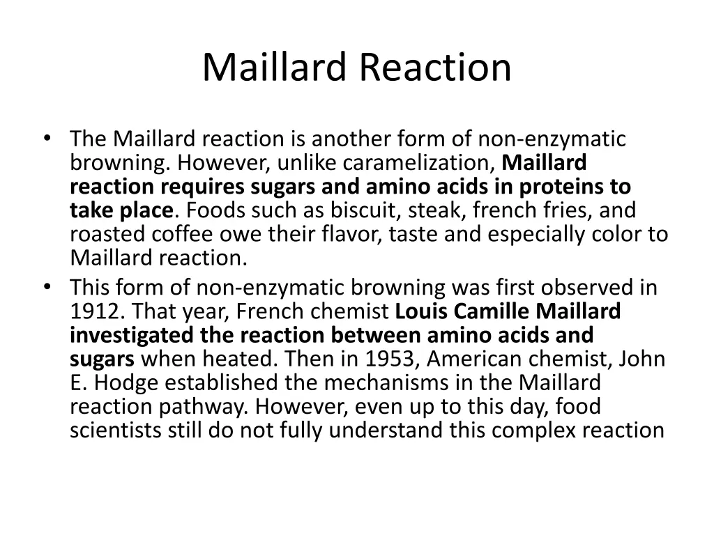 maillard reaction