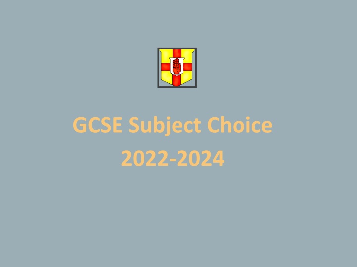 gcse subject choice 2022 2024