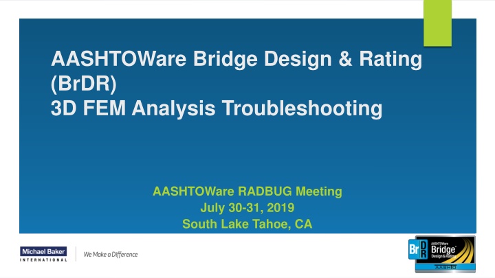 aashtoware bridge design rating brdr