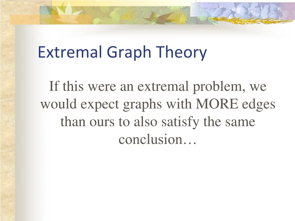 extremal graph theory