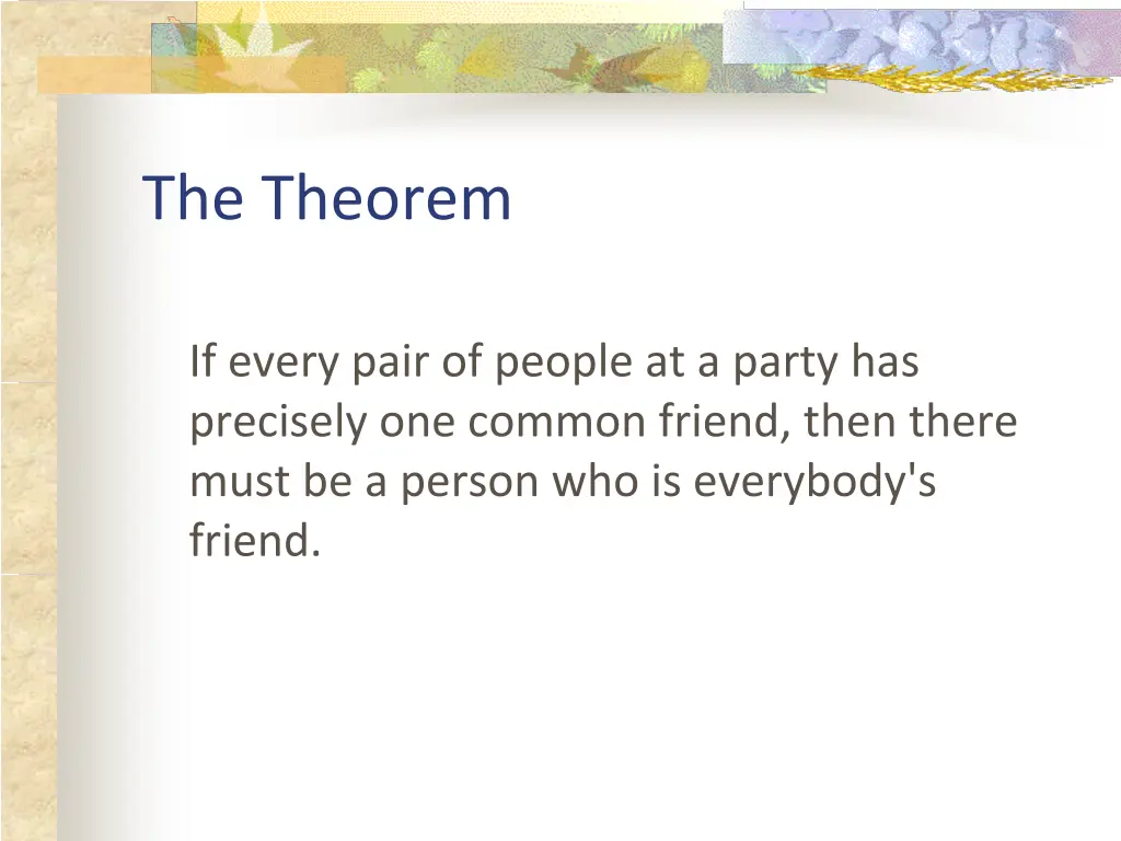 the theorem