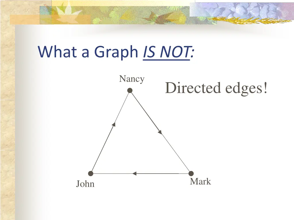 what a graph is not 3