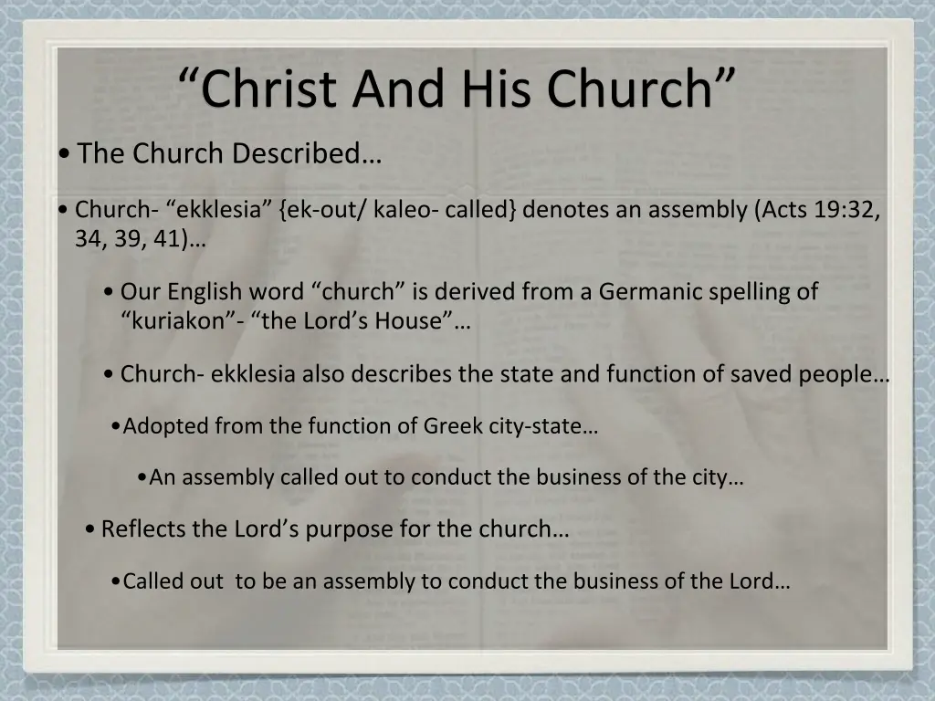 christ and his church 7