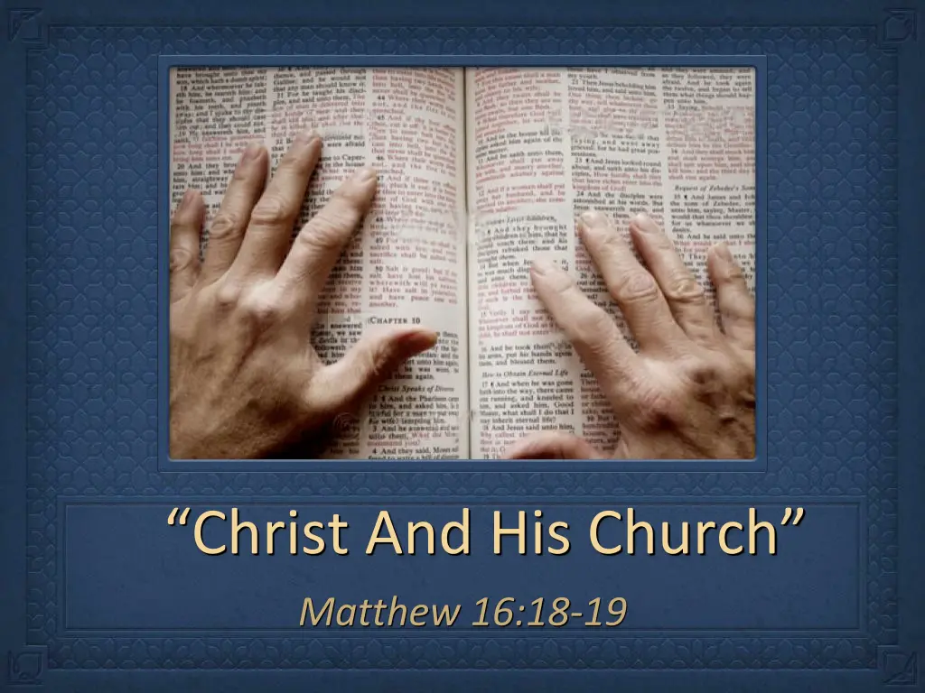 christ and his church