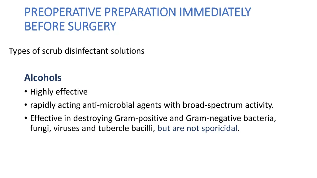 preoperative preparation immediately preoperative 6