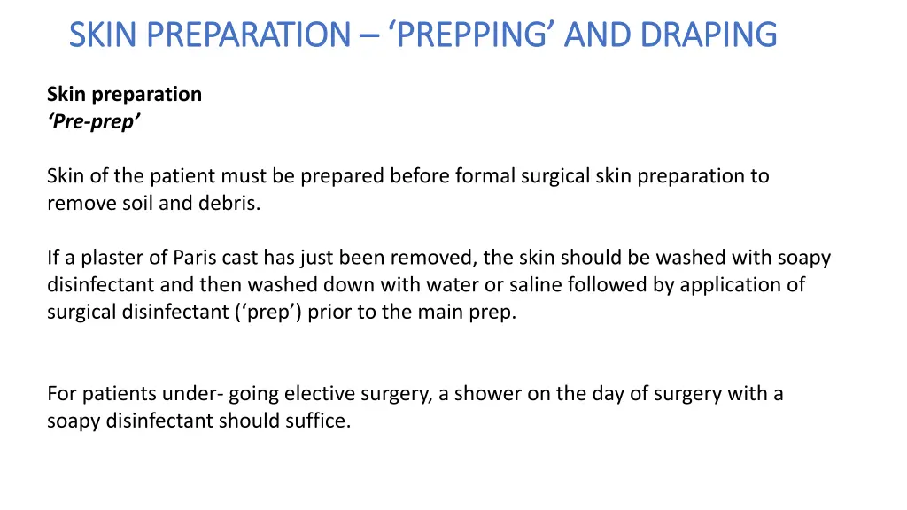 skin preparation skin preparation prepping 1