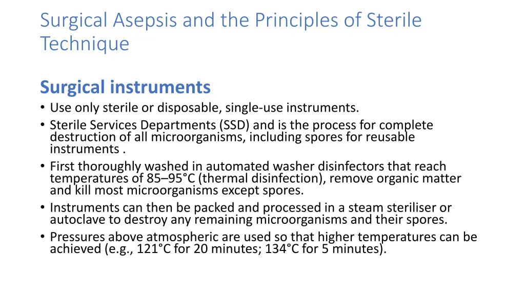 surgical asepsis and the principles of sterile 5