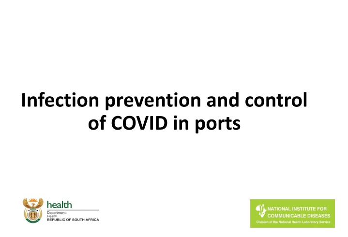 infection prevention and control of covid in ports