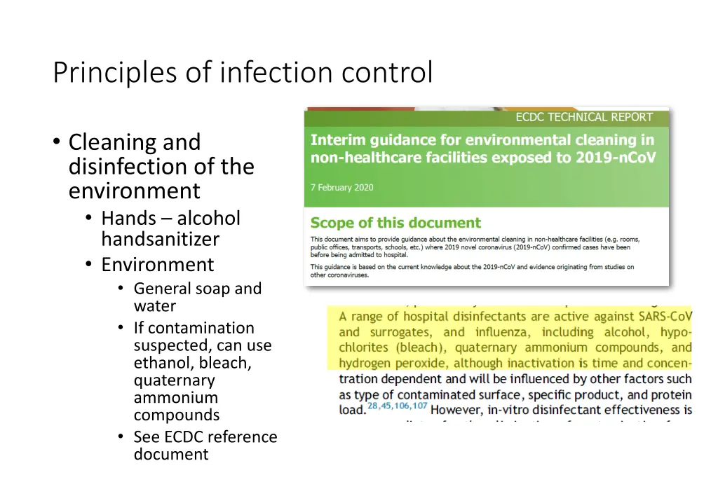 principles of infection control 8