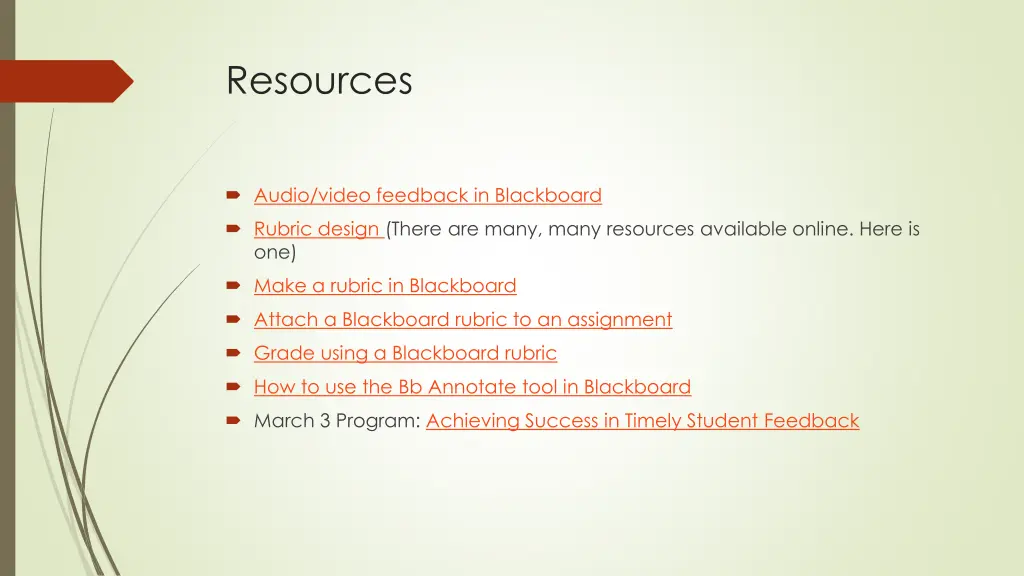 resources