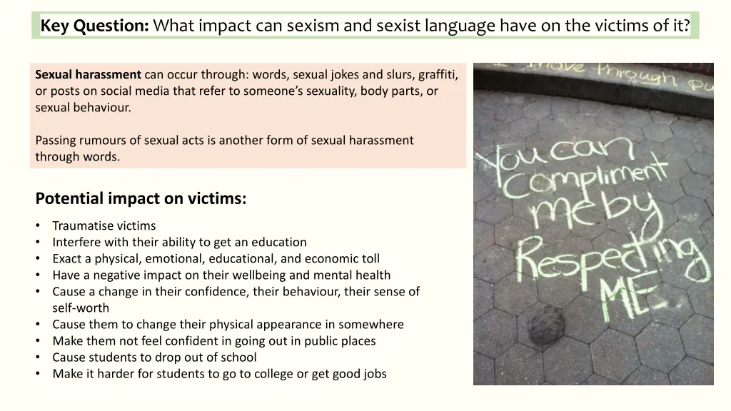 key question what impact can sexism and sexist 1