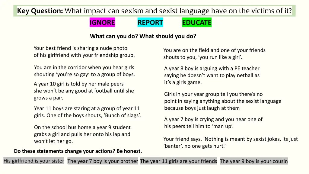 key question what impact can sexism and sexist 4