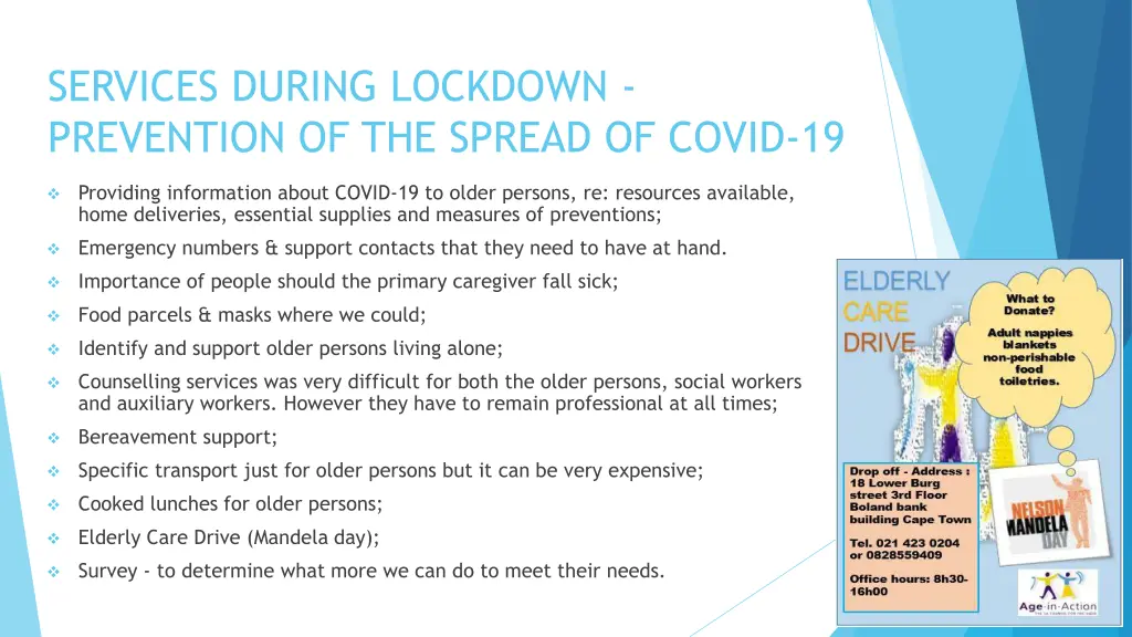 services during lockdown prevention of the spread