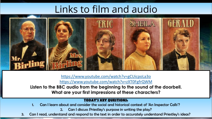 links to film and audio